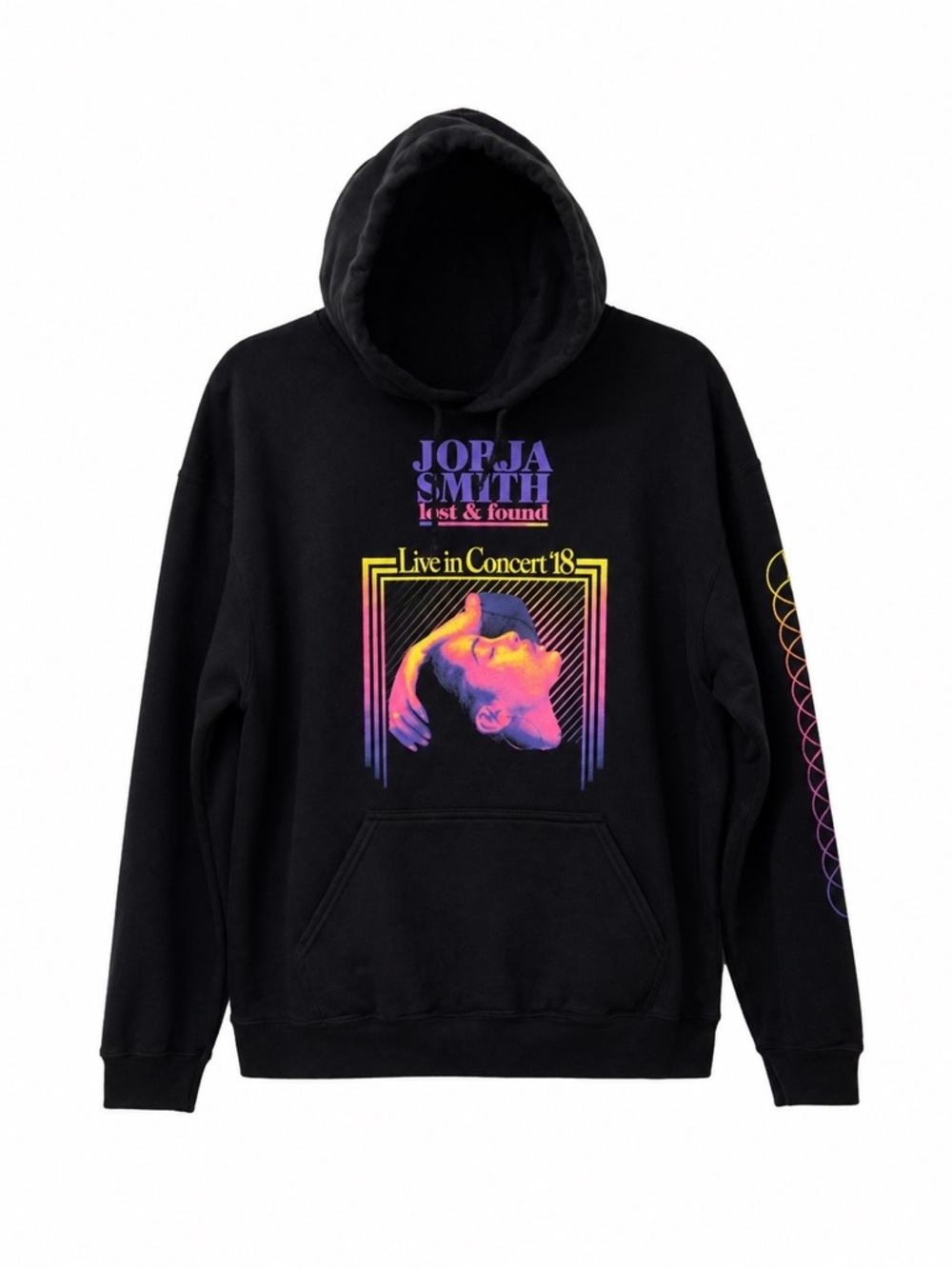Jada Smith,Lost & Found,Black, Concert,Long Sleeve,Graphic Print Hoodie.Bust-46